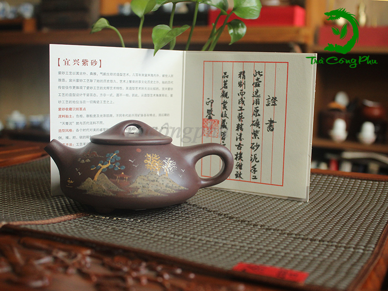 Ấm Tử Sa Thạch Biều Sơn Cao Thủy Tràng - ATS1207